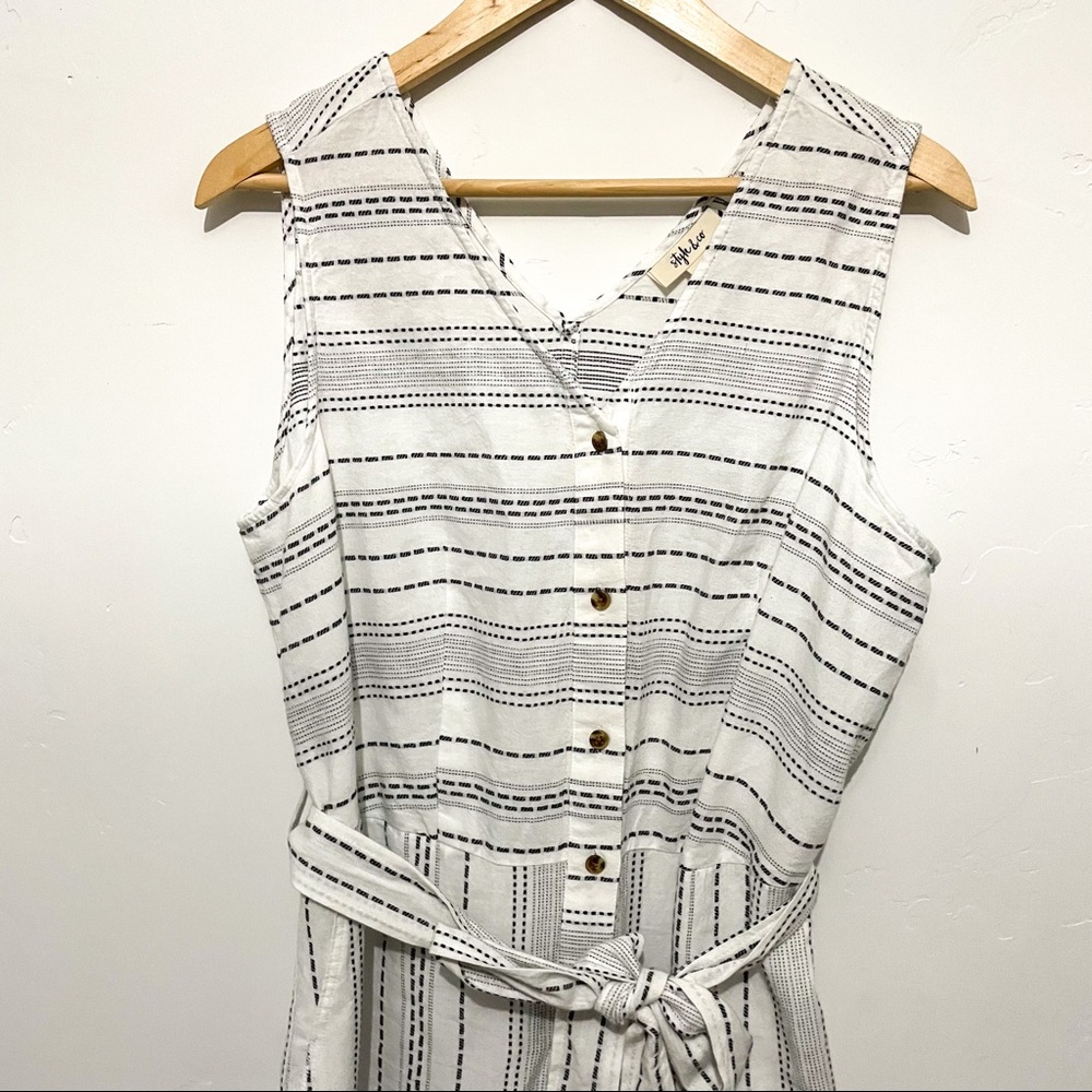 Style & Co striped sleeveless wide leg jumpsuit - Picture 5 of 8